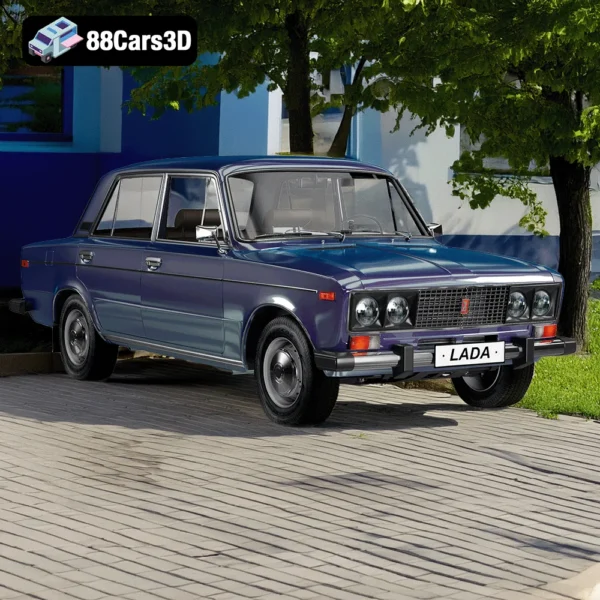 Vaz Lada – Classic Soviet Compact Car 3D Model