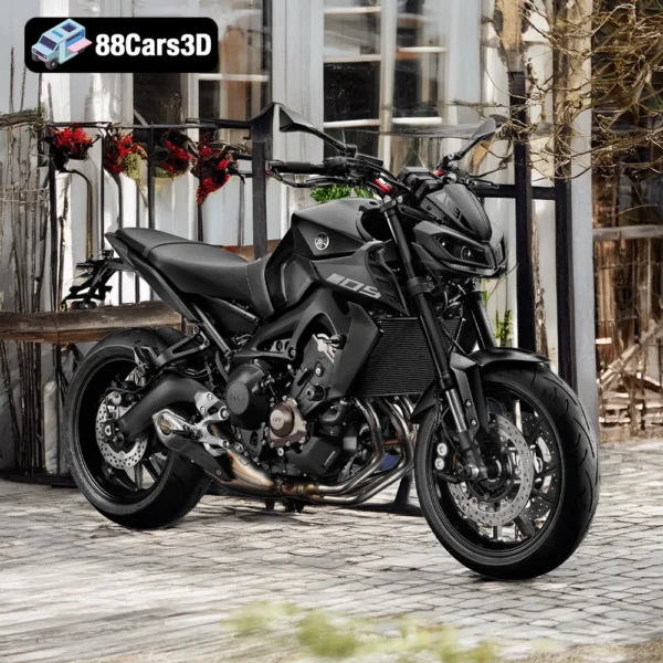 YAMAHA_MT-09_Tracer 1 YAMAHA MT-09 Tracer – Sport Touring Motorcycle 3D Model