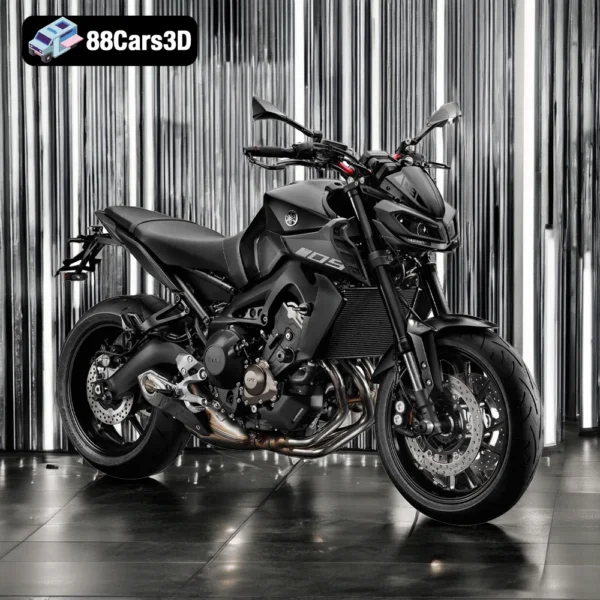 YAMAHA MT-09 Tracer – Sport Touring Motorcycle 3D Model