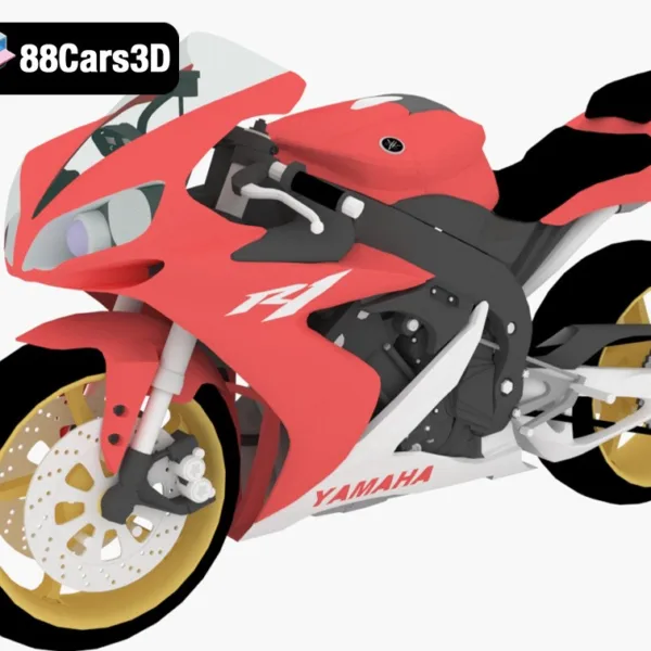 Yamaha YZF-R1 Supersport 3D Model