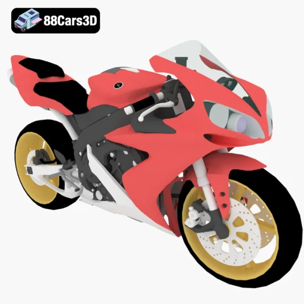 Yamaha YZF-R1 Supersport 3D Model