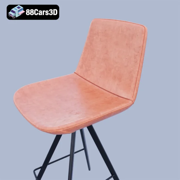 Zelda_CC0825U10-003 Zelda CC0825U10 Chair – Modern Accent Chair 3D Model