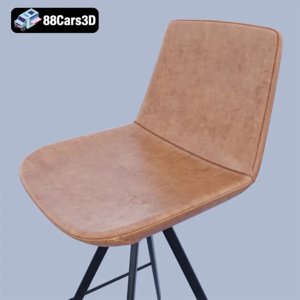 Zelda_CC0825U10-004 Zelda CC0825U10 Chair – Modern Accent Chair 3D Model