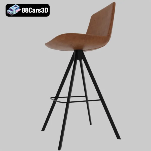 Zelda_CC0825U10-005 Zelda CC0825U10 Chair – Modern Accent Chair 3D Model