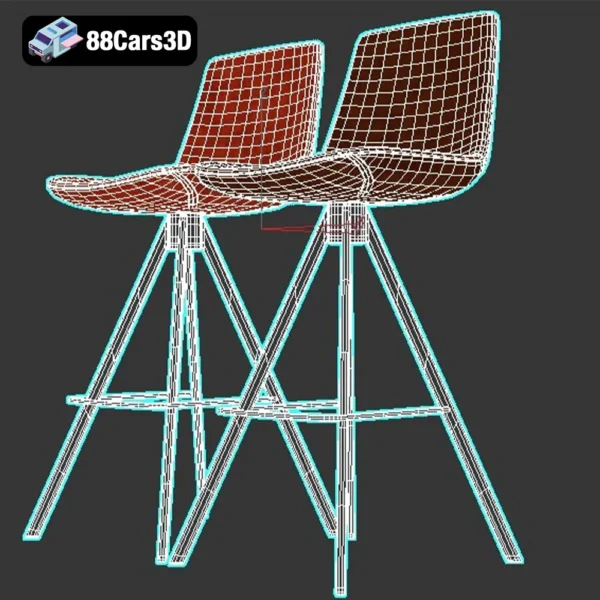 Zelda_CC0825U10-006 Zelda CC0825U10 Chair – Modern Accent Chair 3D Model