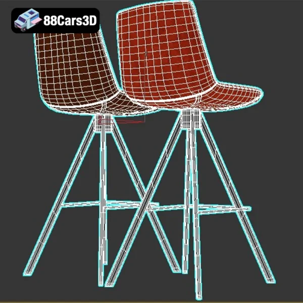Zelda_CC0825U10-007 Zelda CC0825U10 Chair – Modern Accent Chair 3D Model