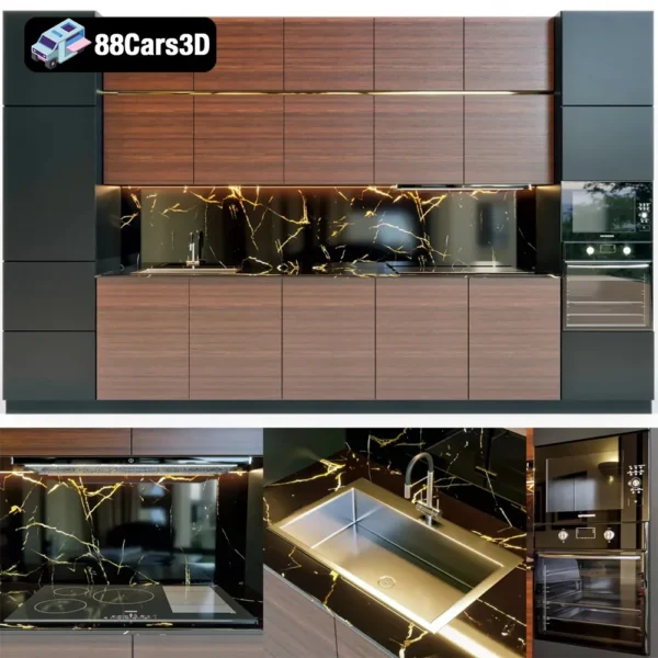 Cabinet Kitchen 05 – Modular Kitchen Cabinet 3D Model