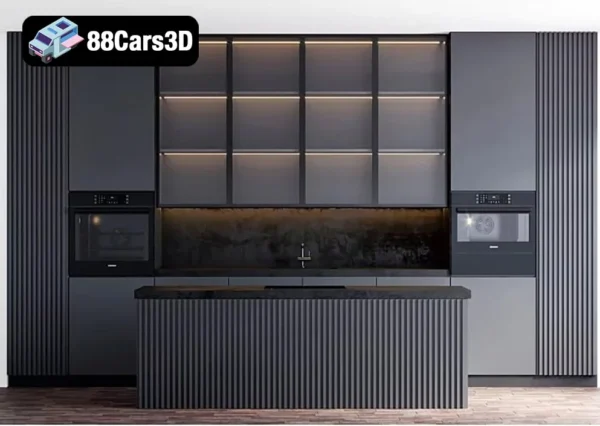 Cabinet Kitchen 26 Modern Modular Kitchen Cabinetry 3D Model