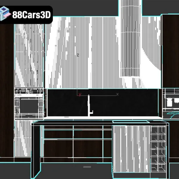 cabinet kitchen 79-003 Cabinet Kitchen 79 – Modern Modular Kitchen 3D Model