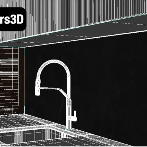 cabinet kitchen 79-004 Cabinet Kitchen 79 – Modern Modular Kitchen 3D Model