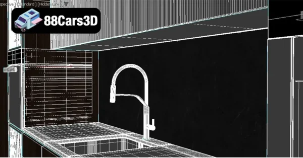 cabinet kitchen 79-004 Cabinet Kitchen 79 – Modern Modular Kitchen 3D Model
