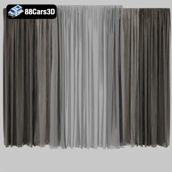 curtains_001 Curtains 15 – Elegant Drapery 3D Model