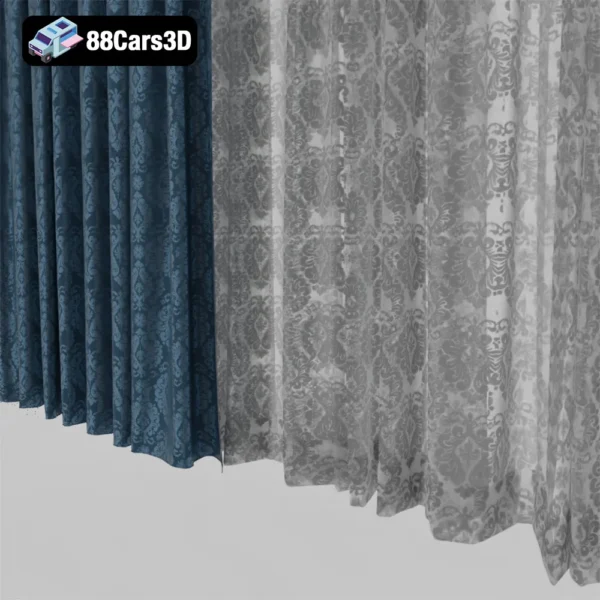 Curtains 15 – Elegant Drapery 3D Model