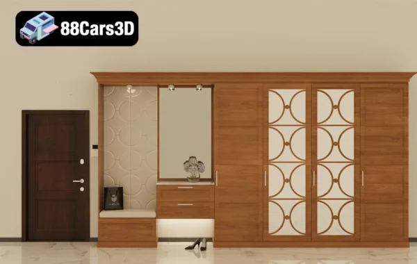 hallway29-001 Hallway 29 – Contemporary Interior Hallway 3D Model