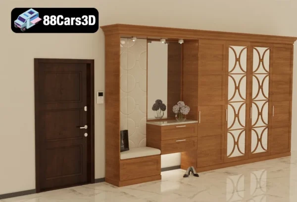 Hallway 29 – Contemporary Interior Hallway 3D Model