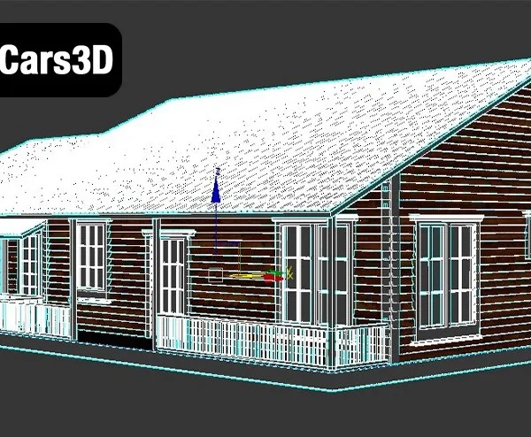 (2021) Log House – Traditional Timber Cabin 3D Model