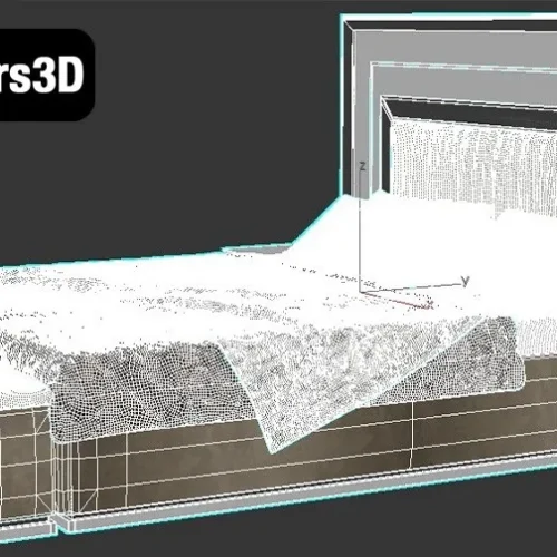 Bed matser-2025-Model 901 – Modern Upholstered Bed 3D Model