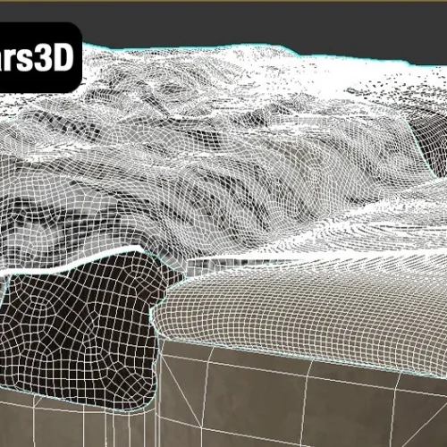 Bed matser-2025-Model 901 – Modern Upholstered Bed 3D Model