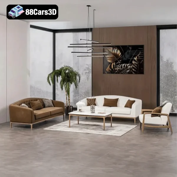 Matser 2025 Tokyo – Futuristic Minimalist Sofa 3D Model