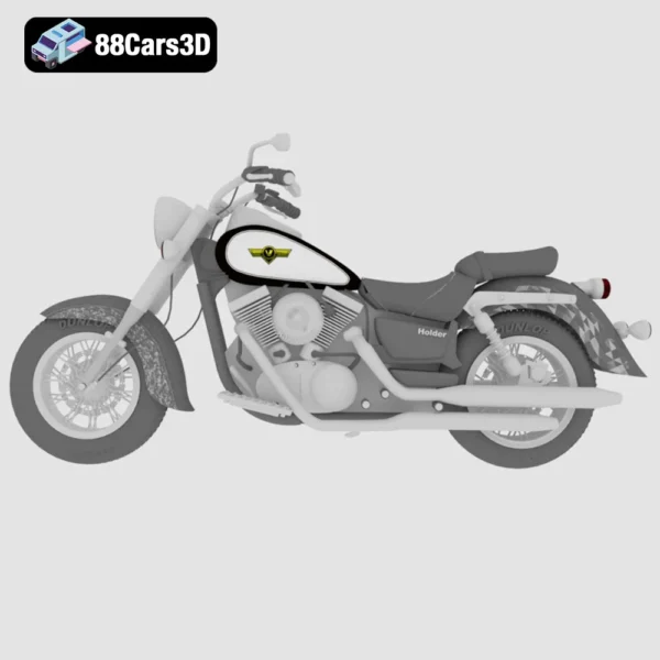 Kawasaki VN (Vulcan) Cruiser 3D Model