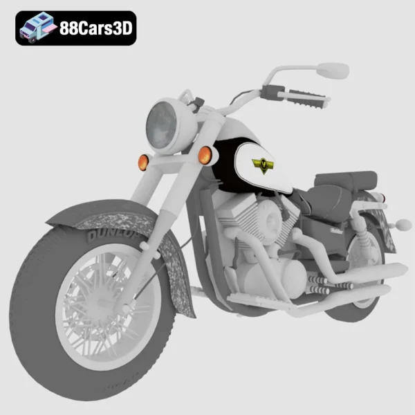 Kawasaki VN (Vulcan) Cruiser 3D Model