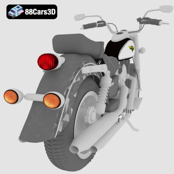 Kawasaki VN (Vulcan) Cruiser 3D Model