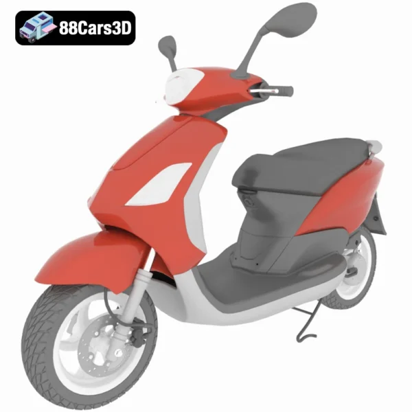 Skyter Motorcycle 3D Model Sleek  Futuristic Bike