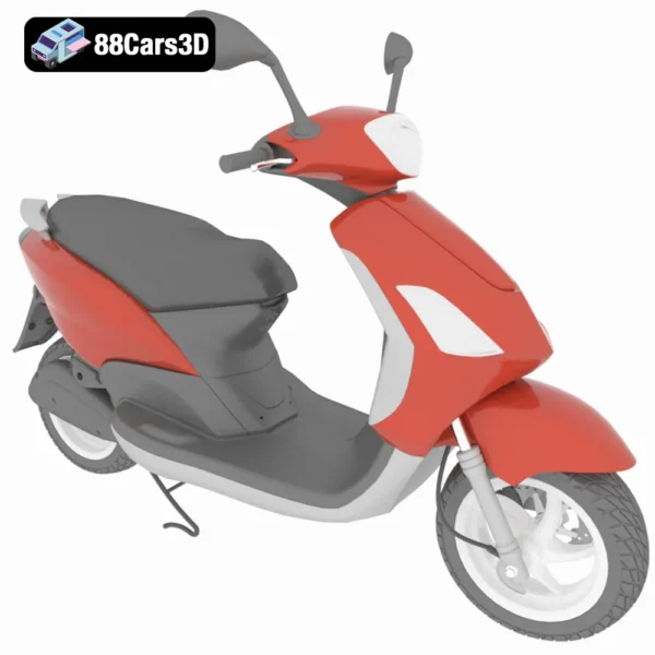 Skyter Motorcycle 3D Model Sleek  Futuristic Bike