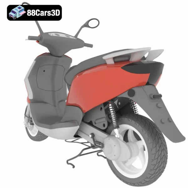 Skyter Motorcycle 3D Model Sleek  Futuristic Bike