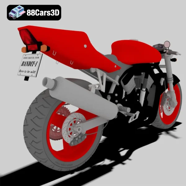Suzuki Street Fighter 3D Model
