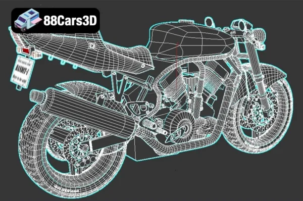 Suzuki Street Fighter 3D Model