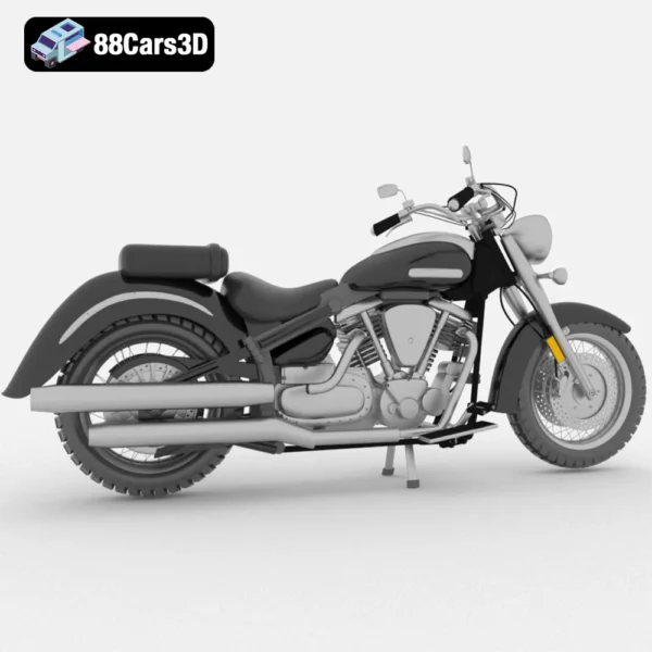 Yamaha XV1600 Road Star Wild Star 3D Model