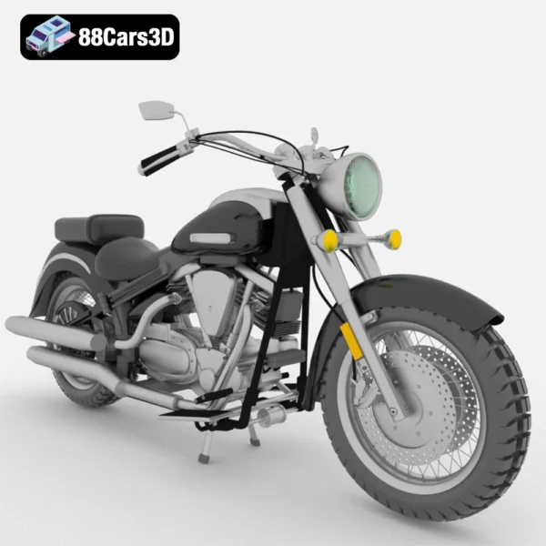 Yamaha XV1600 Road Star Wild Star 3D Model