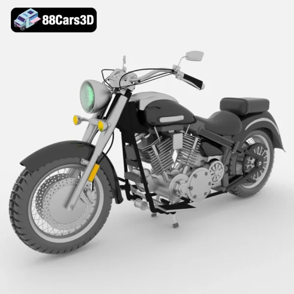 Yamaha XV1600 Road Star Wild Star 3D Model