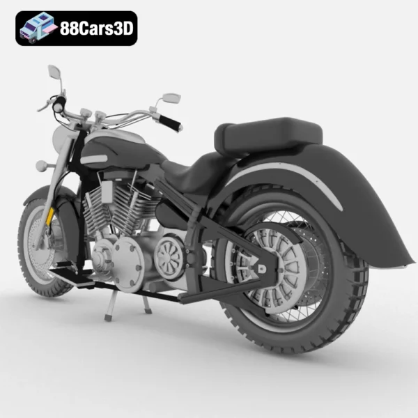 Yamaha XV1600 Road Star Wild Star 3D Model