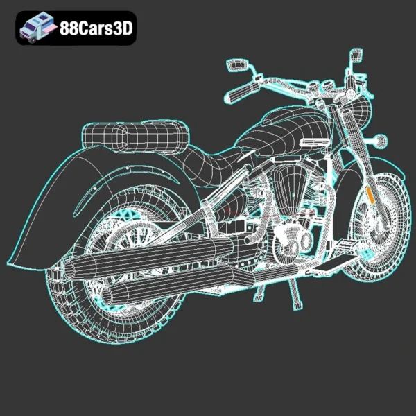Yamaha XV1600 Road Star Wild Star 3D Model