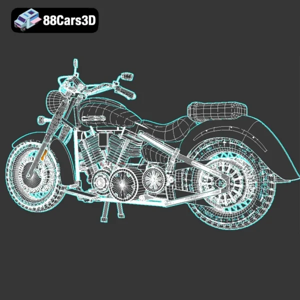 Yamaha XV1600 Road Star Wild Star 3D Model