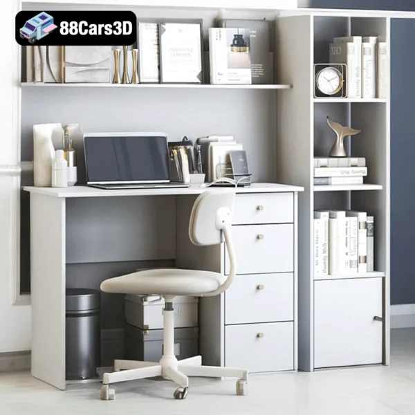 office_workplace 99 Modern Office Workplace – 3D Interior Scene Model