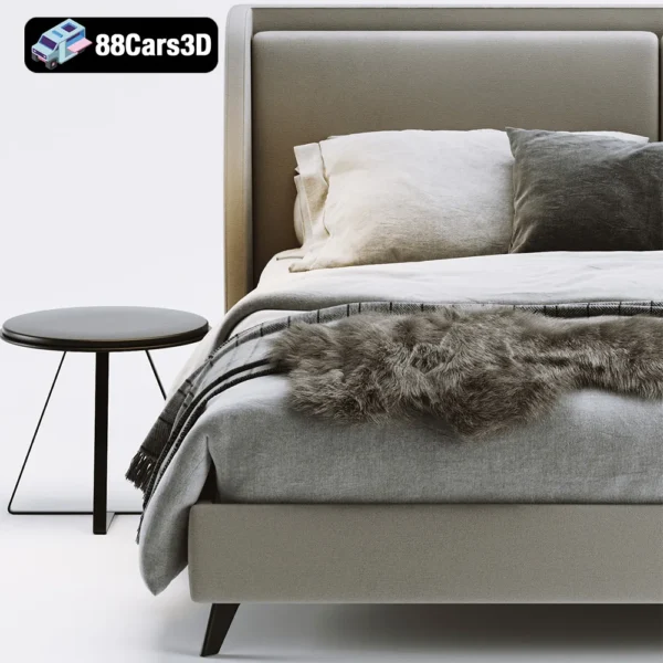 Sofa & Chair Company Enzo Bed – Contemporary Upholstered Bed 3D Model