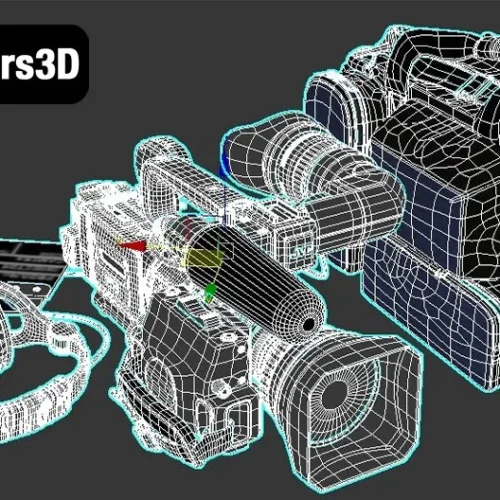 Professional Movie Camera – Cinematic Film Equipment 3D Model