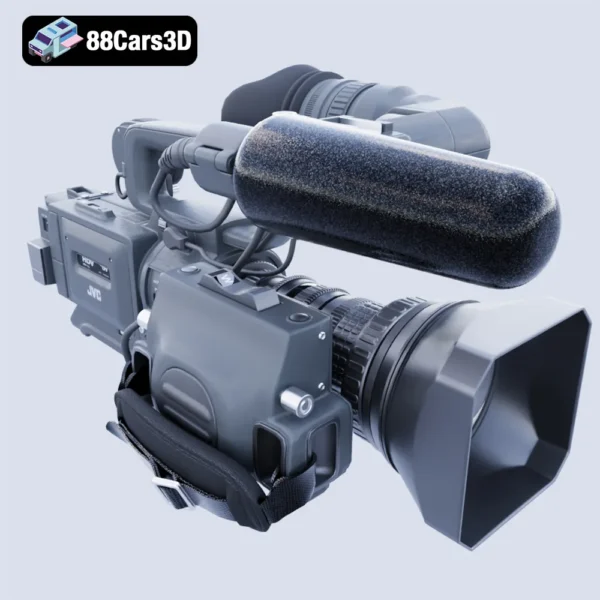 Professional Movie Camera – Cinematic Film Equipment 3D Model