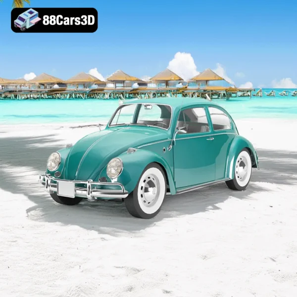 Volkswagen Sedan 1300 (1963) – Classic Beetle 3D Model