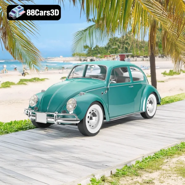 Volkswagen Sedan 1300 (1963) – Classic Beetle 3D Model