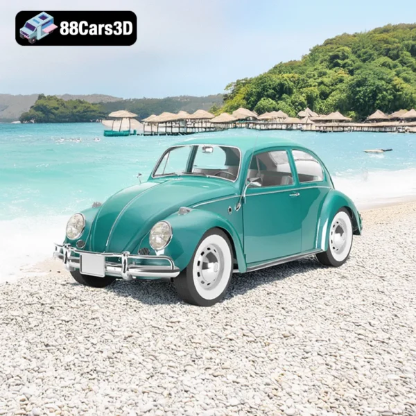 Volkswagen Sedan 1300 (1963) – Classic Beetle 3D Model