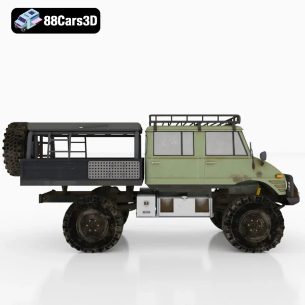 1976 Mercedes-Benz Unimog 416 Doka-002 1976 Mercedes-Benz Unimog 416 Doka 3D Model