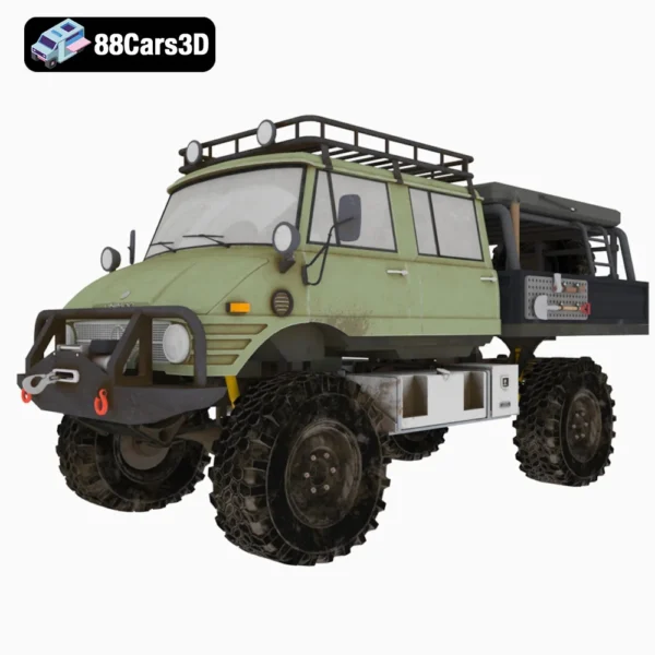 1976 Mercedes-Benz Unimog 416 Doka 3D Model