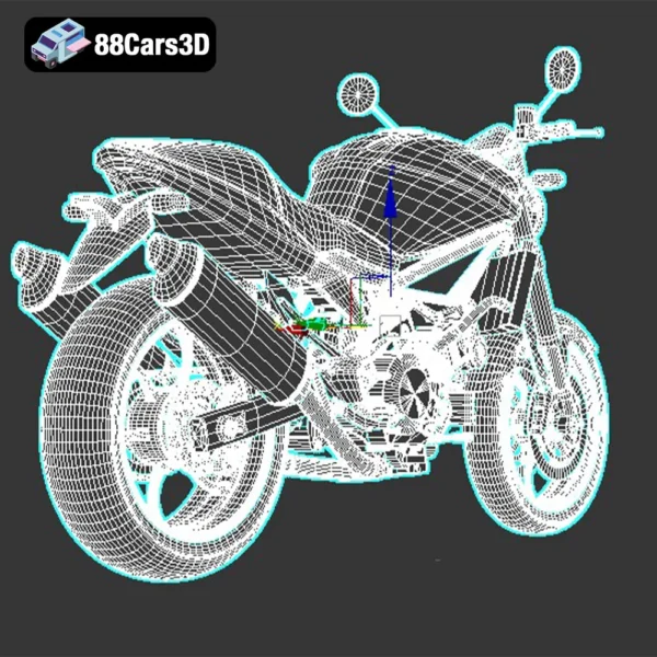2006 Cagiva Raptor 1000 3D Model