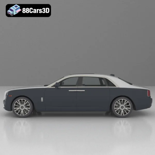 2018_Rolls-Royce_Ghost_EWB-002 2018 Rolls-Royce Ghost EWB 3D Model
