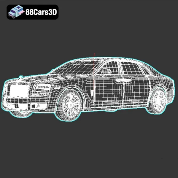 2018_Rolls-Royce_Ghost_EWB-006 2018 Rolls-Royce Ghost EWB 3D Model