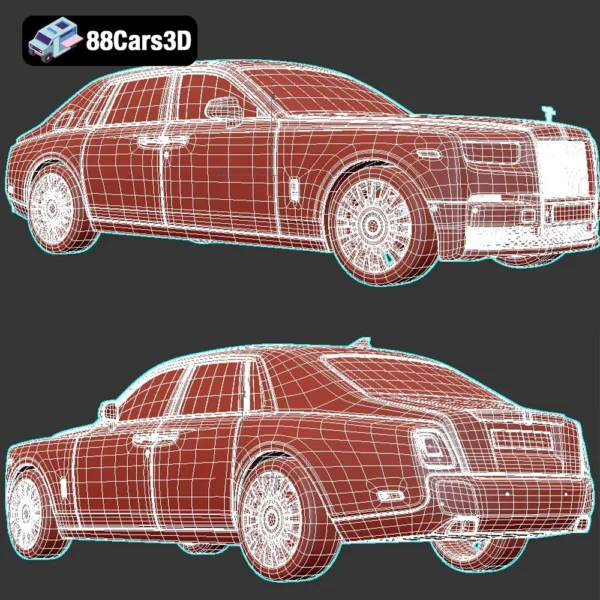 2018 Rolls-Royce Phantom 3D Model